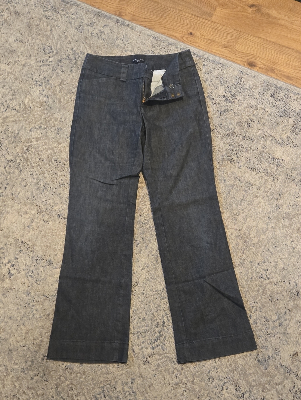 Women’s Dark Indigo Flared-Leg Pants